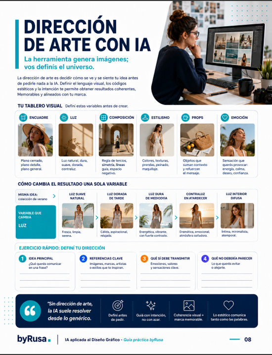 Kit Creativo: Brand Board + IA + Marketing