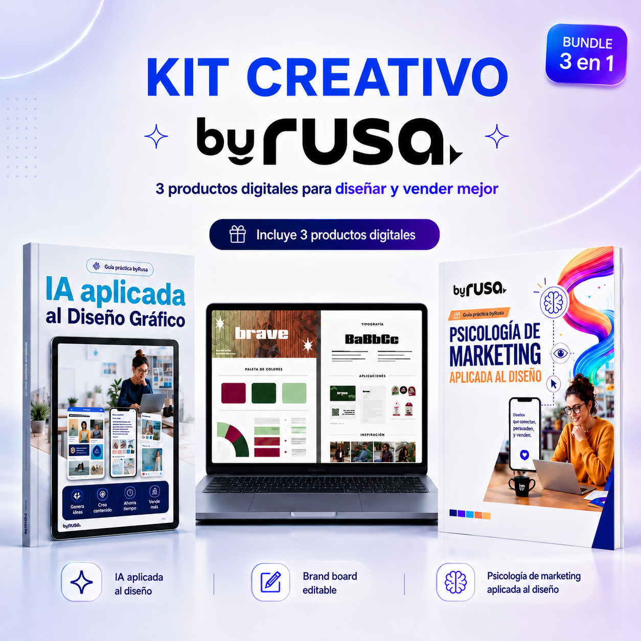 Kit Creativo: Brand Board + IA + Marketing
