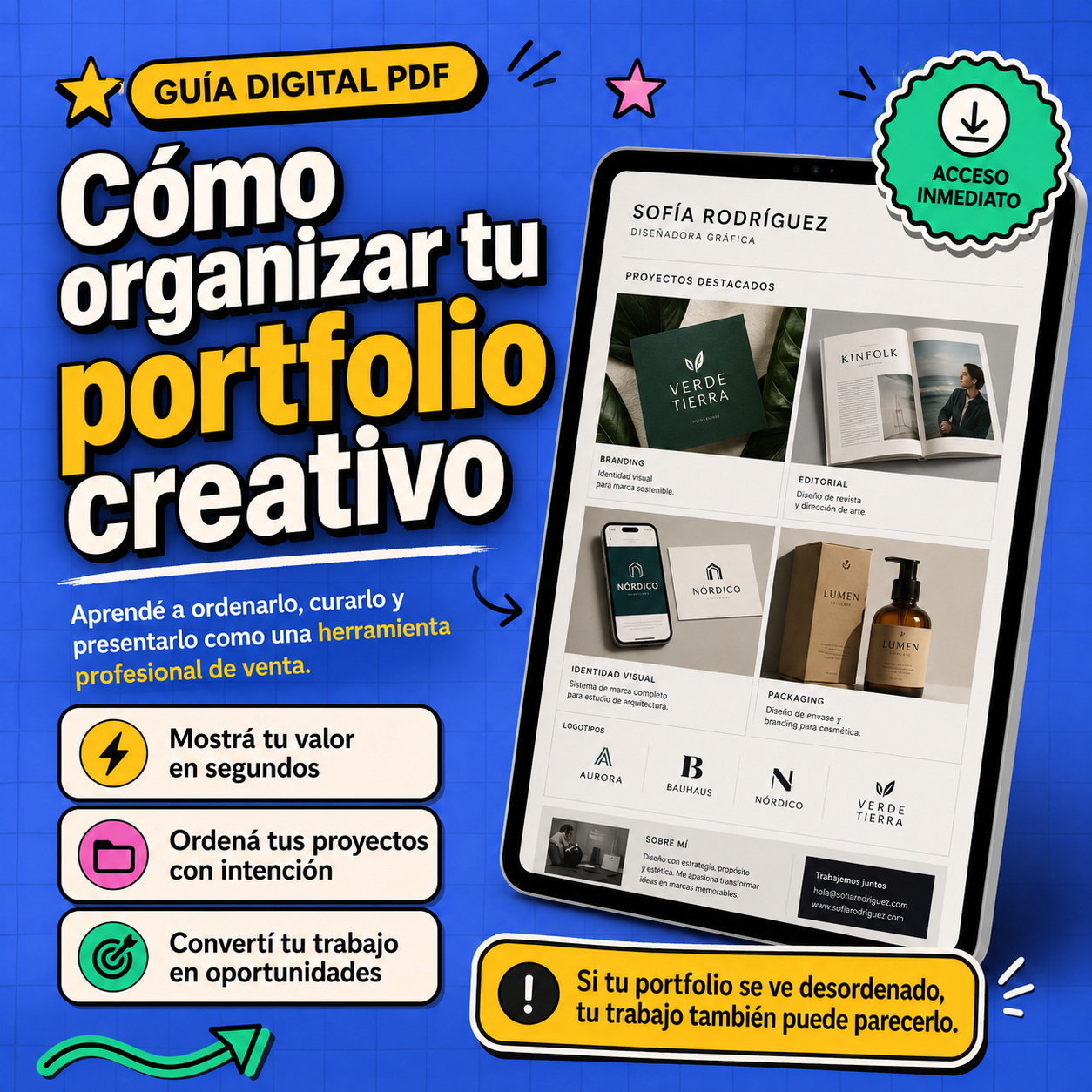 Cómo organizar tu Portfolio Creativo